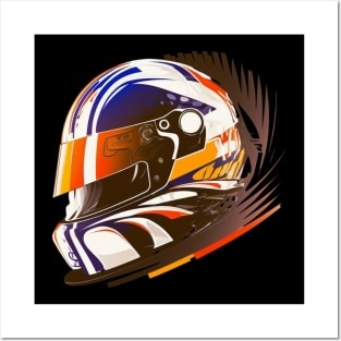 Colorfull V2 motorcycle motorcycle helmet Posters and Art